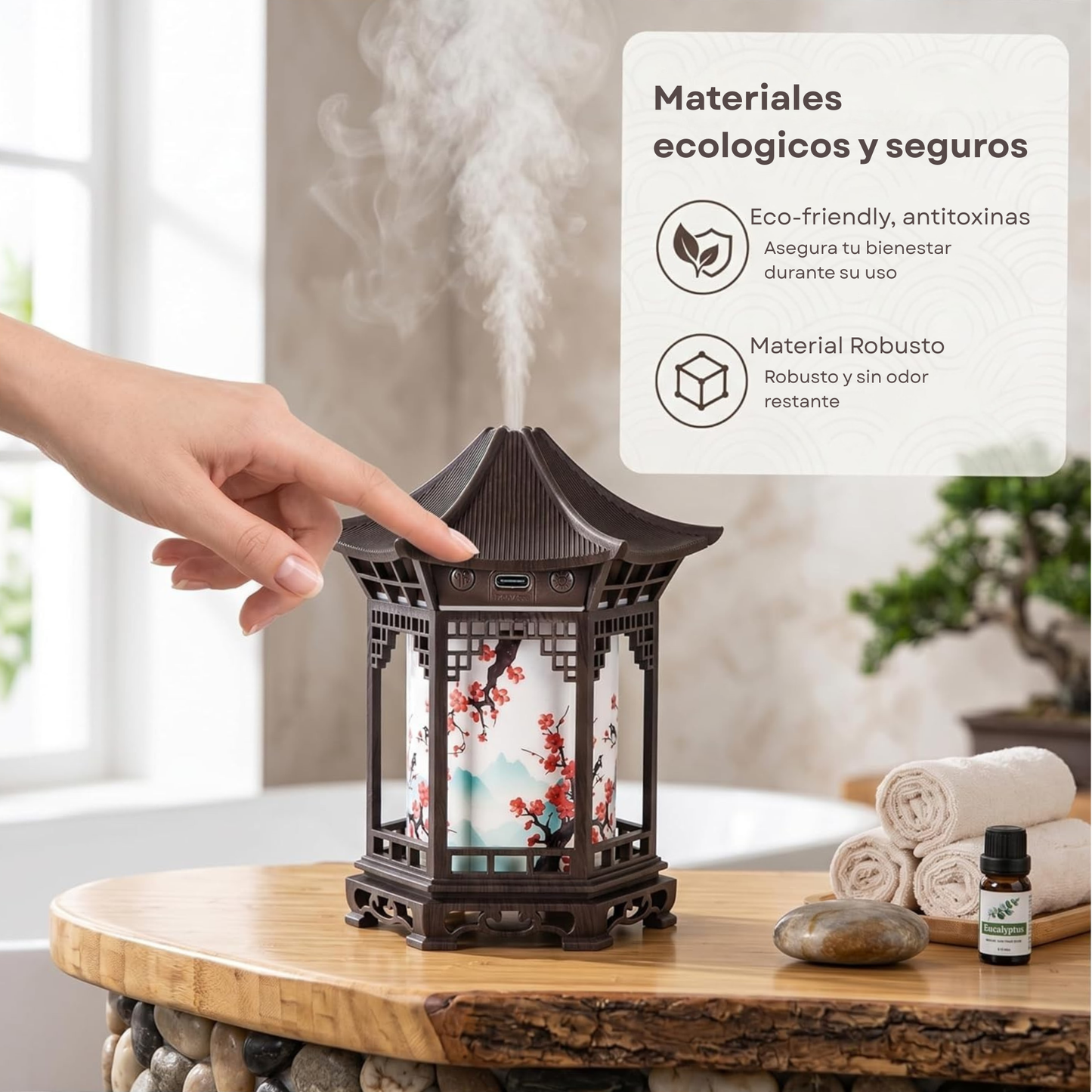 Lampara Humidificadora Japonésa